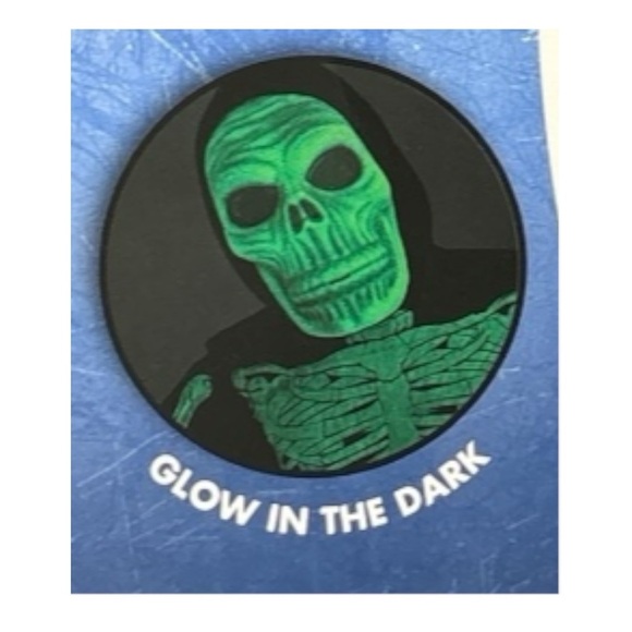 Spirit Glow In Dark Skeleton Child M 8-10 Halloween Costume Hooded Jumpsuit Mask - Picture 2 of 7
